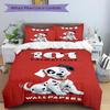 Dalmatian Paws Ears Print 3Pcs Bedding Setduvet Cover With 2 Bedropillowcase Home Birthday Gift
