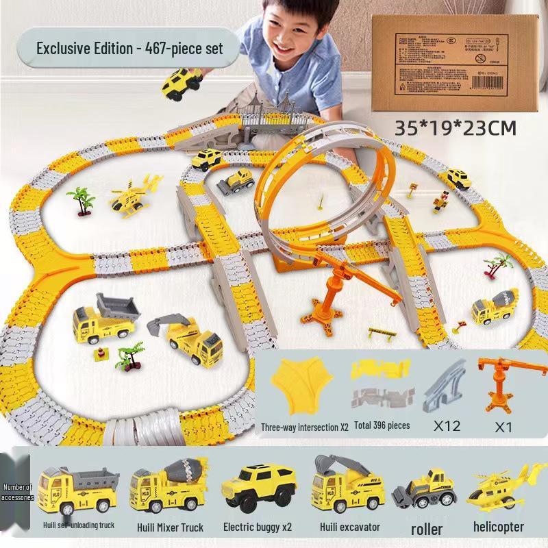 Сделай сам изменяемый трековый автомобиль: Детская образовательная игрушка «Электротехника»