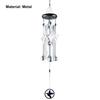 Nice-looking Wind Chime Animal Style Easy Installation Metal Exquisite Hanging Wind Chime for Home