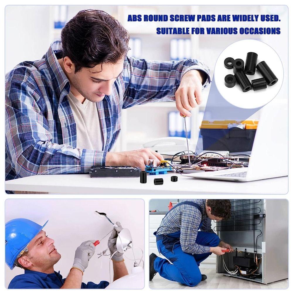 320 шт. Нейлоновые круглые прокладки Прокладки для электрических розеток Набор прокладок с винтами Винты