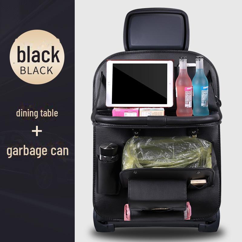 Кожаная сумка для хранения на спинку автомобильного сиденья