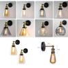 New Stylish Retro Vintage Industrial Loft Wall Sconce with Clear Glass Shade and Metal Triangle Oval Design - Vintage Industrial