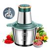 Electric Meat Mincer Grinder Stainless Steel Chopper 2L Food Processor Garlic Mud Maker Blender Large Capacity Kitchen Utensils