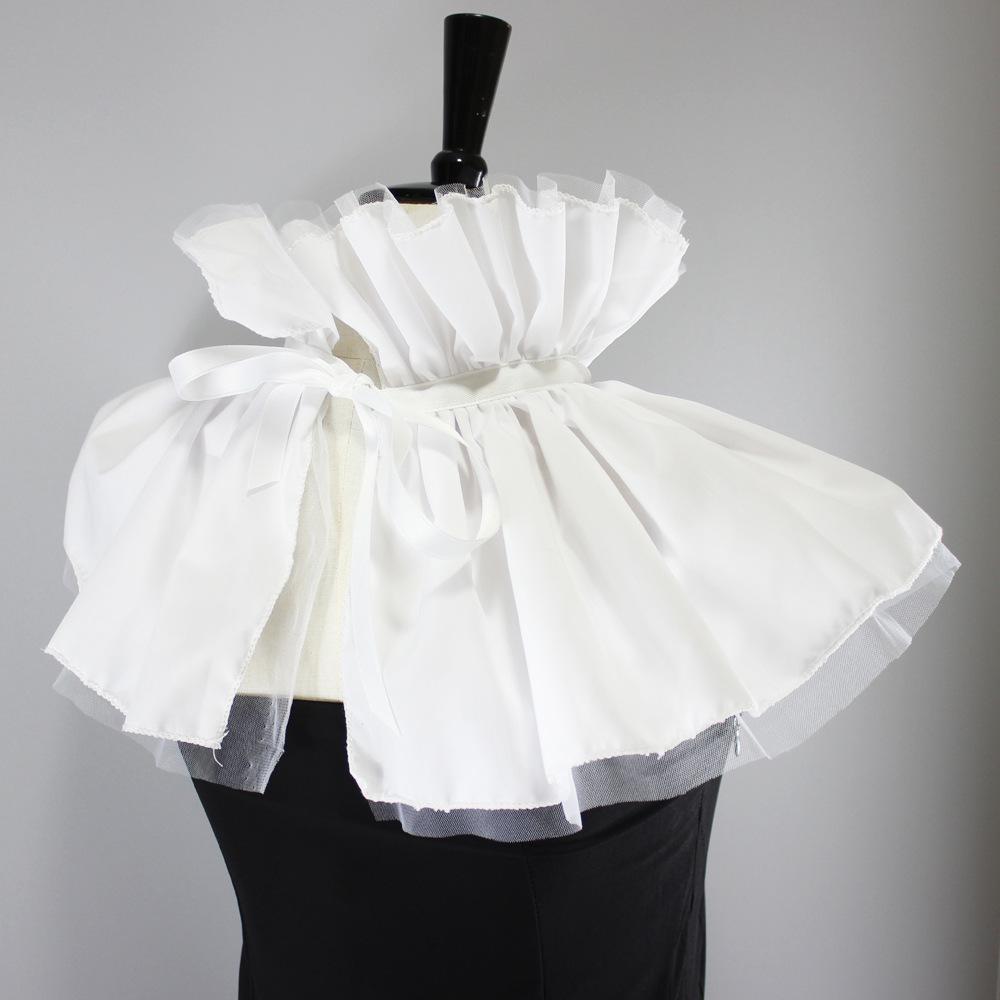Summer Big Cloaked Clown Mesh Swan Collar Ruff Collar Retro Exaggerated Fake Collar Performance