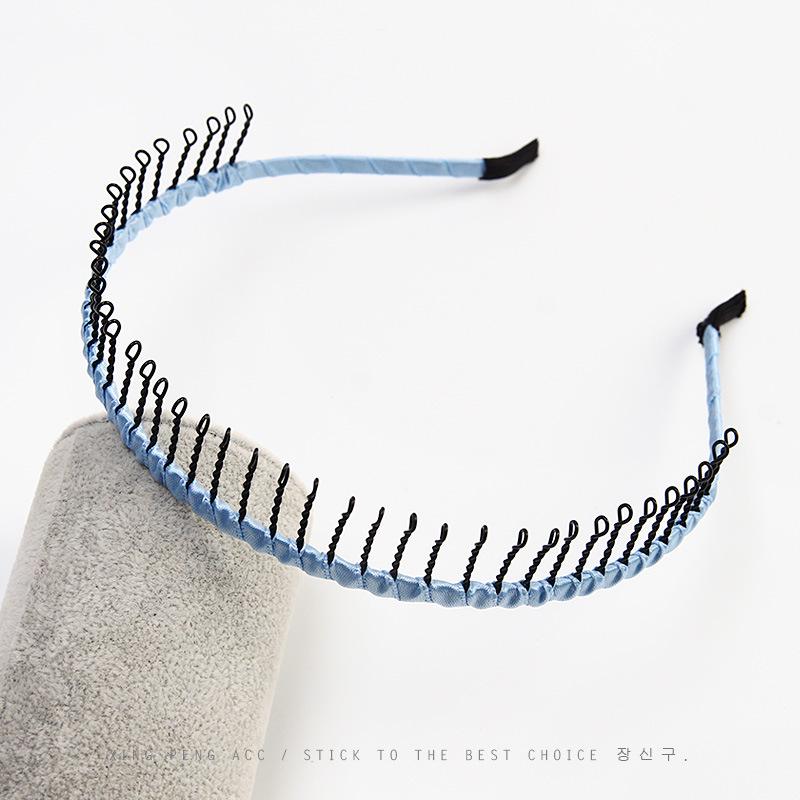Корейская длиннозубая нескользящая повязка на голову с гребнем головной убор простая повязка на голову с зубцами заколка для волос макияж умывание лица повязка на голову