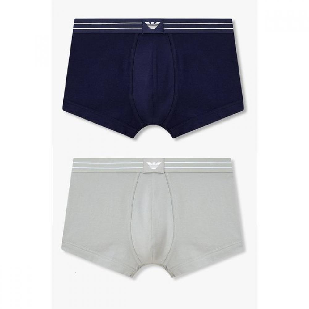 Emporio Armani Мужское Хлопковое нижнее белье в полоску 2 типа Комплект 0816112050 0816