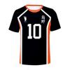 Summer Haikyuu Short Sleeve Tops Men 3D T-shirt Volleyball Team Uniform Training Clothes Women Tshirt Casual Printing T Shirt Oversized