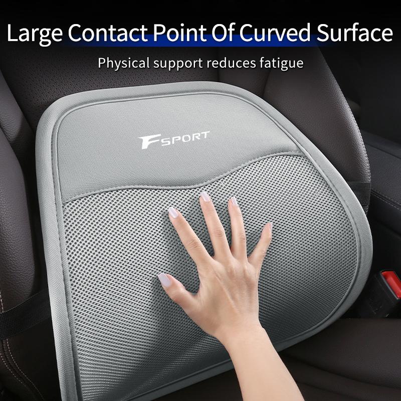 CKU5 Car Seat Lumbar Support Breathable Waist Cushion Backrest Accessories For Lexus UX250h RX450h CT200h RX400h NX300h RX350