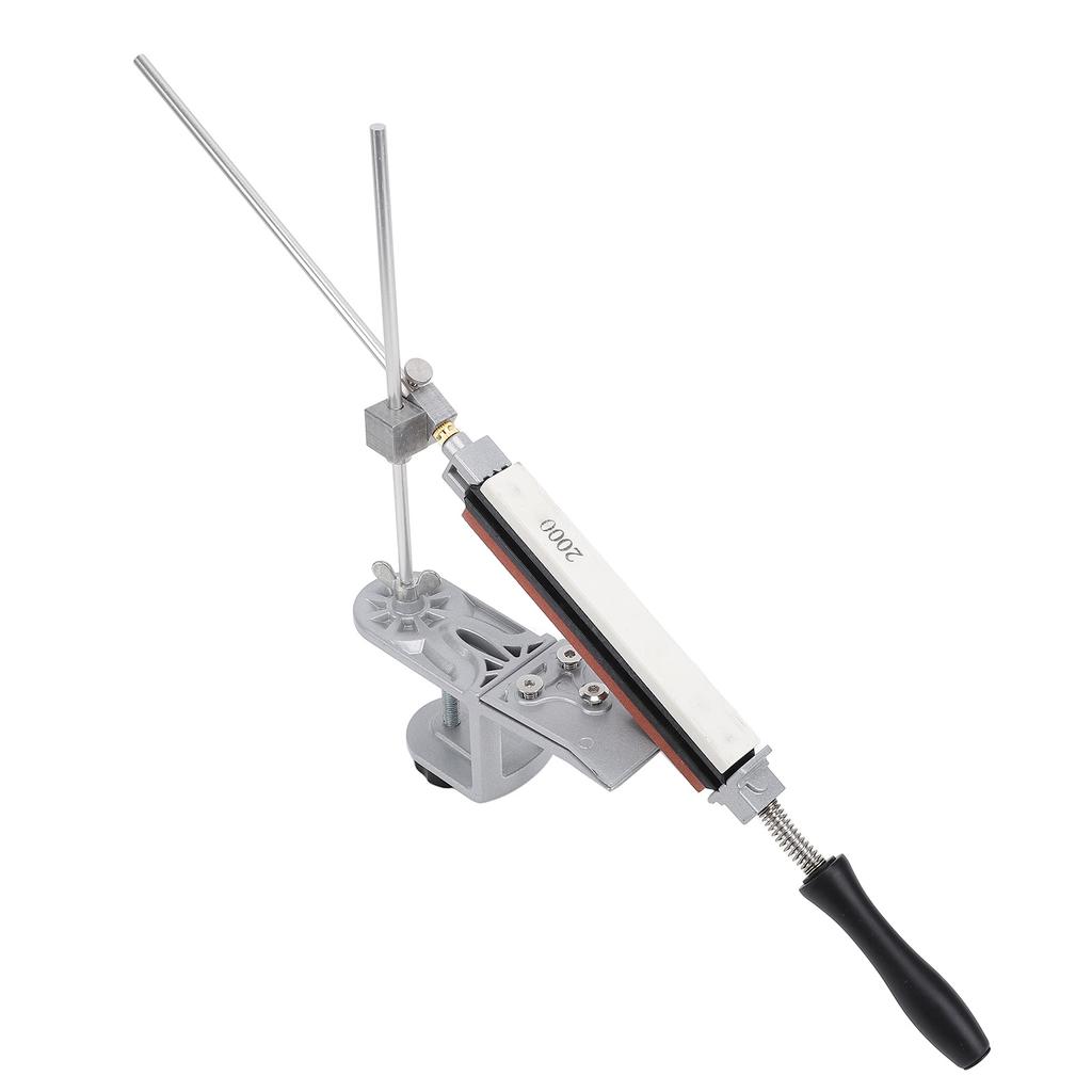 Точилка с фиксированным углом и 6 точильными камнями Стальной универсальный набор инструментов для заточки для кухонного шеф-поварского ножа