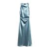 Early Autumn New Arrival French Suit Long Dress Silk Satin Texture Midi Skirt Dress 8372090 2124305