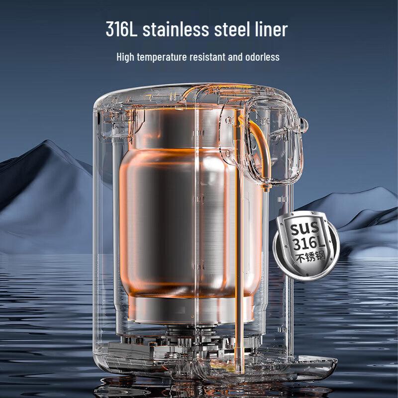 SUPOR 5L 316L Stainless Steel Electric Hot Water Bottle CN plug (adapter included)