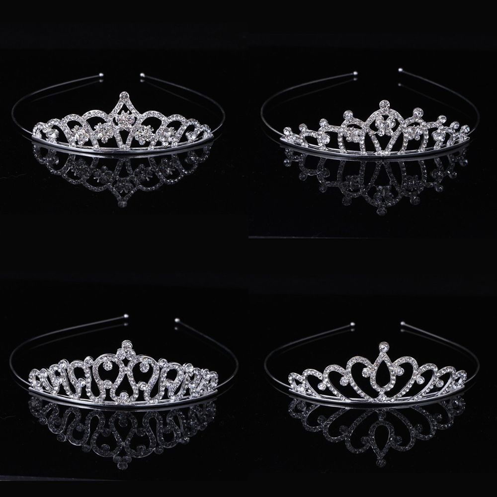 Королевская повязка на голову, корона принцессы, хрустальные свадебные диадемы со стразами, аксессуары для волос для невесты