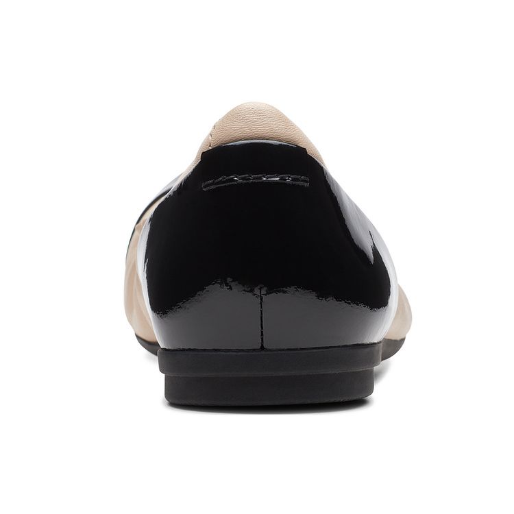 Clarks Удобные повседневные слипоны Женская обувь Бежевый Черный 261705934