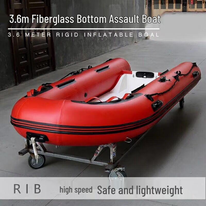 WEZHORIB 4.5m Fiberglass RIB Inflatable Boat