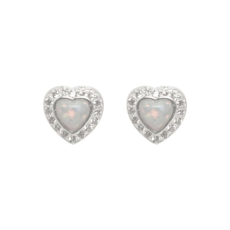 SCALETTO WIL105 Opal Heart Earring