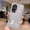 For Honor 200 Pro Phone Case Fashion Flower Transparent Back Cover For Honor 200Pro Soft TPU Silicone Anti Drop Bumper Fundas