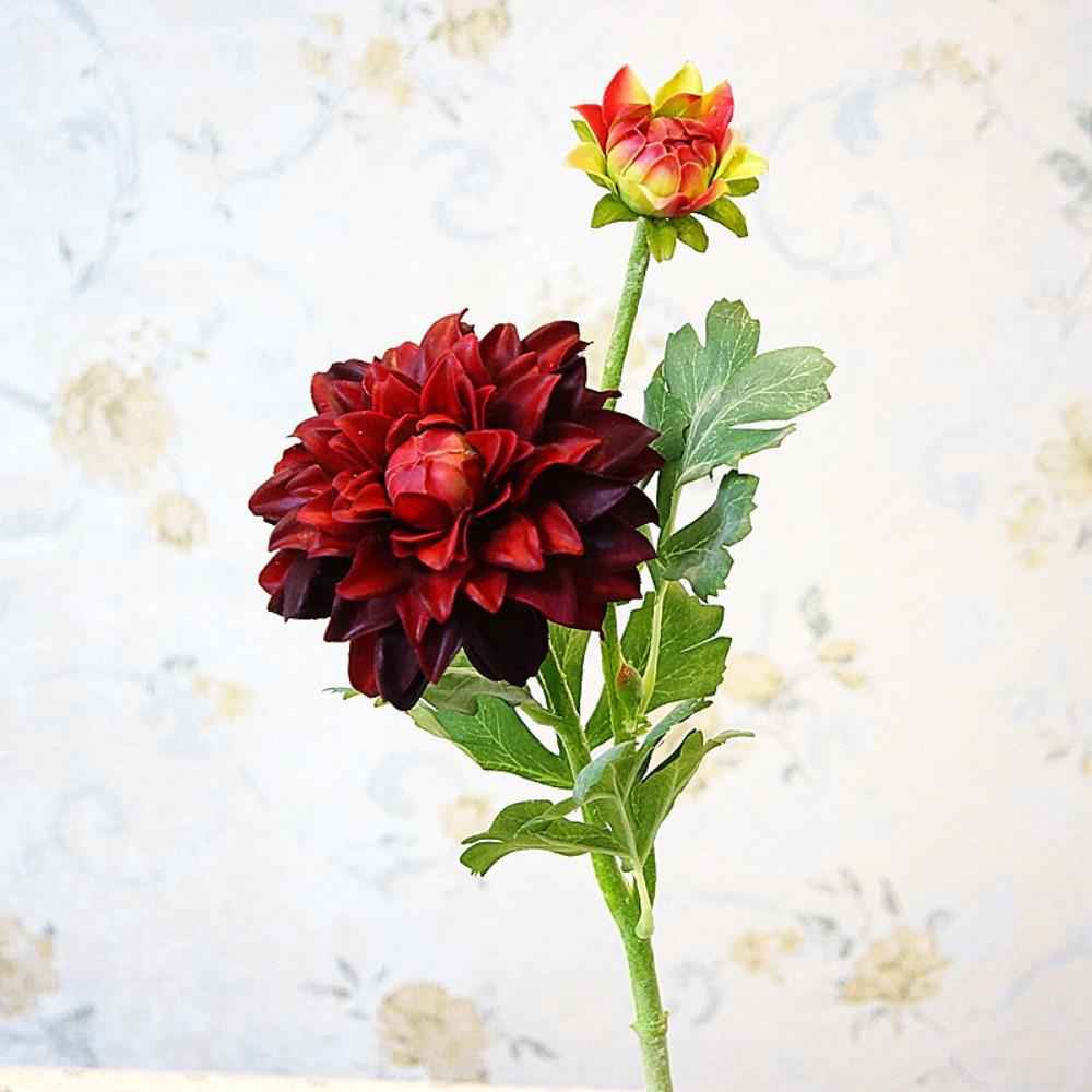 Real Touch Artificial Chrysanthemum Handmade Silk Chrysanthemum Flower Indoor Outdoor Decoration