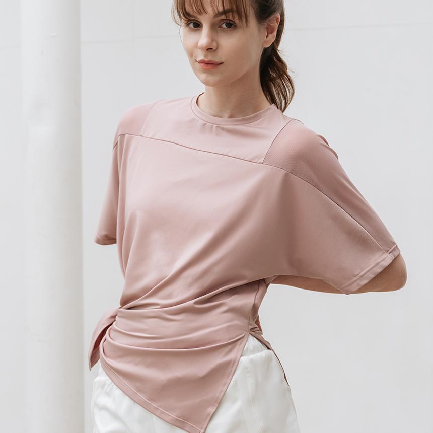 Mesh Yoga Loose Fit Short Sleeve Long Tee (5 Colors)