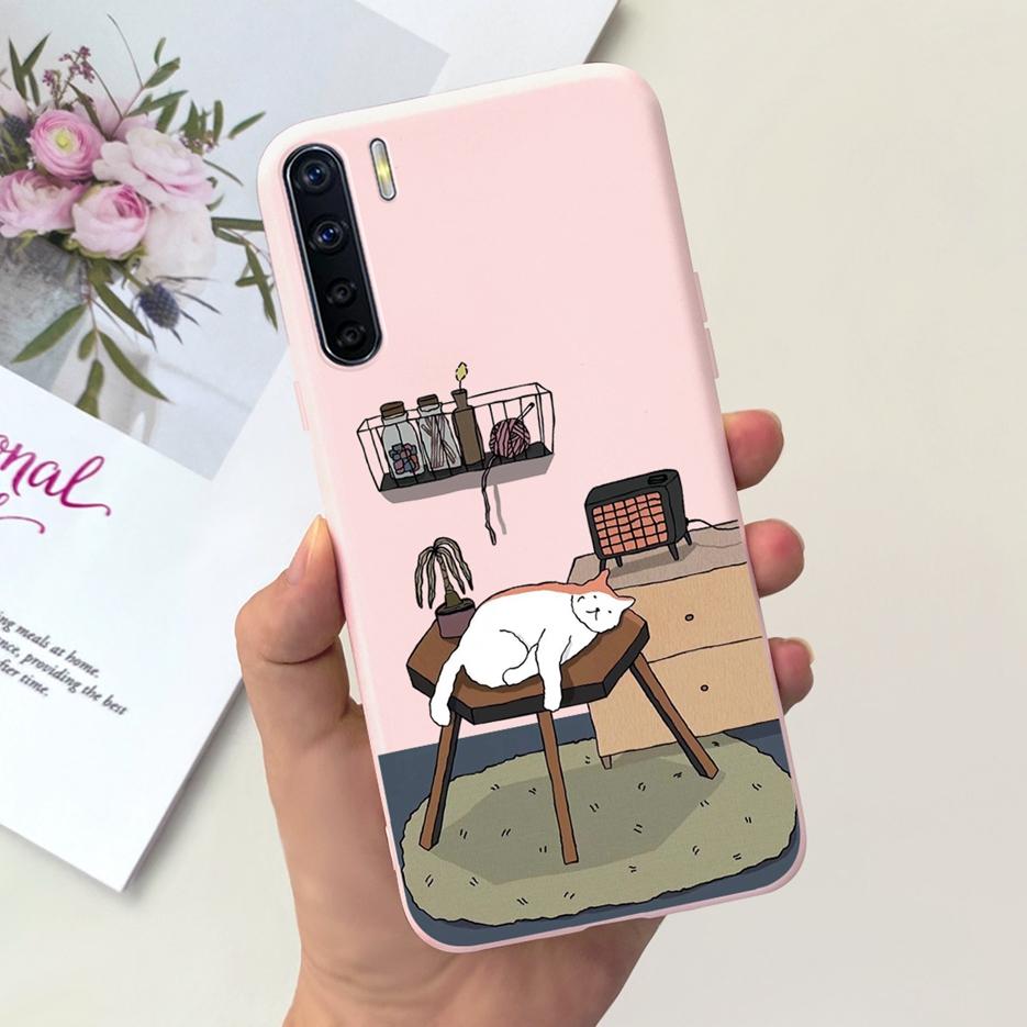 For Oppo A91 Case Oppo Reno3 CPH2043 Cute Astronauts Cartoon Cover Soft TPU Phone Case For Oppo F15 Reno 3 OppoA91 Fundas Bumper