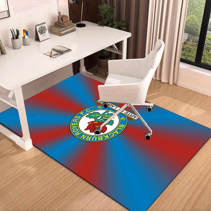 Rovers Crest Football Club Printed Area Rug for Office, Chair Rug, Decorative Carpet Floor Mat, Large Size Fan gifts Christmas gifts