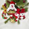 12Pcs Santa Deer Bear Snowman Christmas Tree Hanging Ornaments