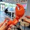 3D Crafts Pull String Crab Keychain Cartoon Animals Handbag Hanging Ornaments  Couple