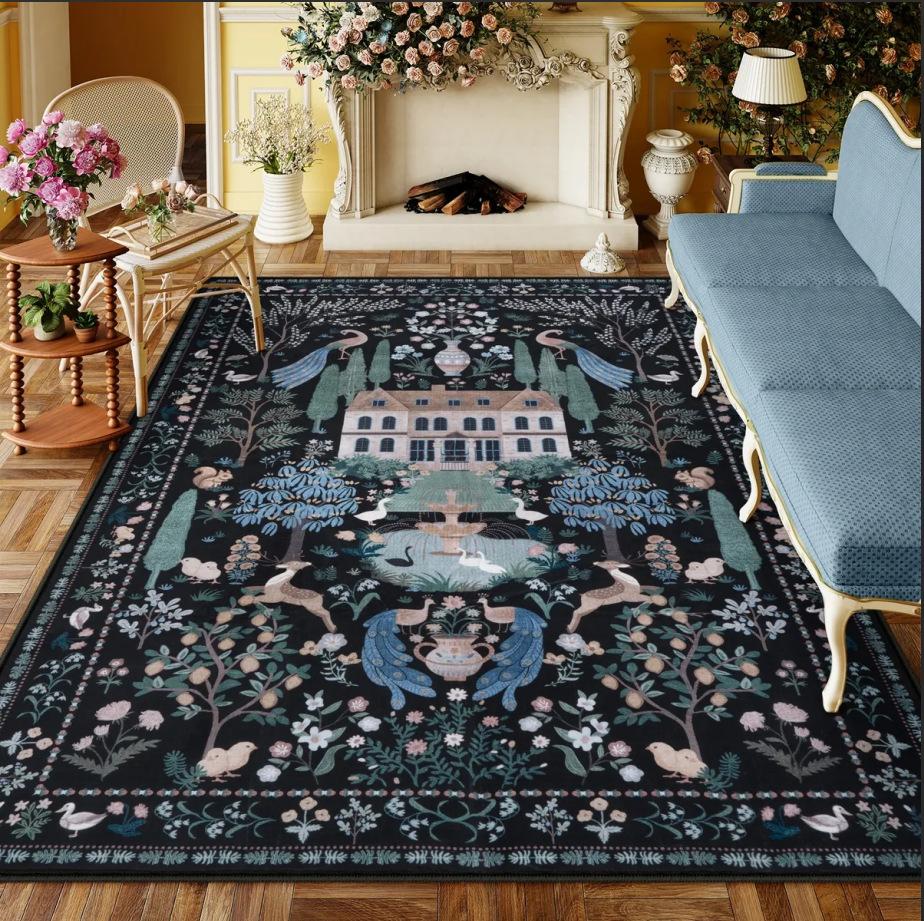 Modern Carpet for Living Room Large Size Tiger Pattern Cute Room Decor Cartoon Rug Soft Non-slip Mat for   Bedroom Rugs