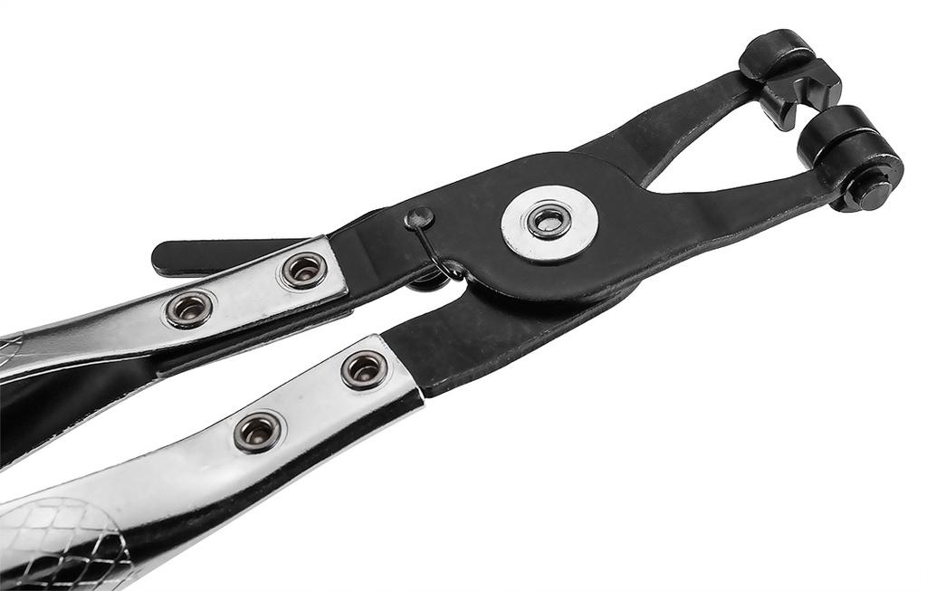 Self-tightening cable tie pliers