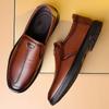 Spring New Casual Breathable Business Men's Leather Shoes Soft Sole Non-slip Middle-aged and Elderly Dad Shoes Versatile Men's Shoes