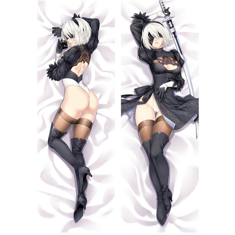 60x180 см аниме NieR Automata наволочки YoRHa Type A No 2b Dakimakura чехол 3D двустороннее постельное белье обнимающая наволочка для тела