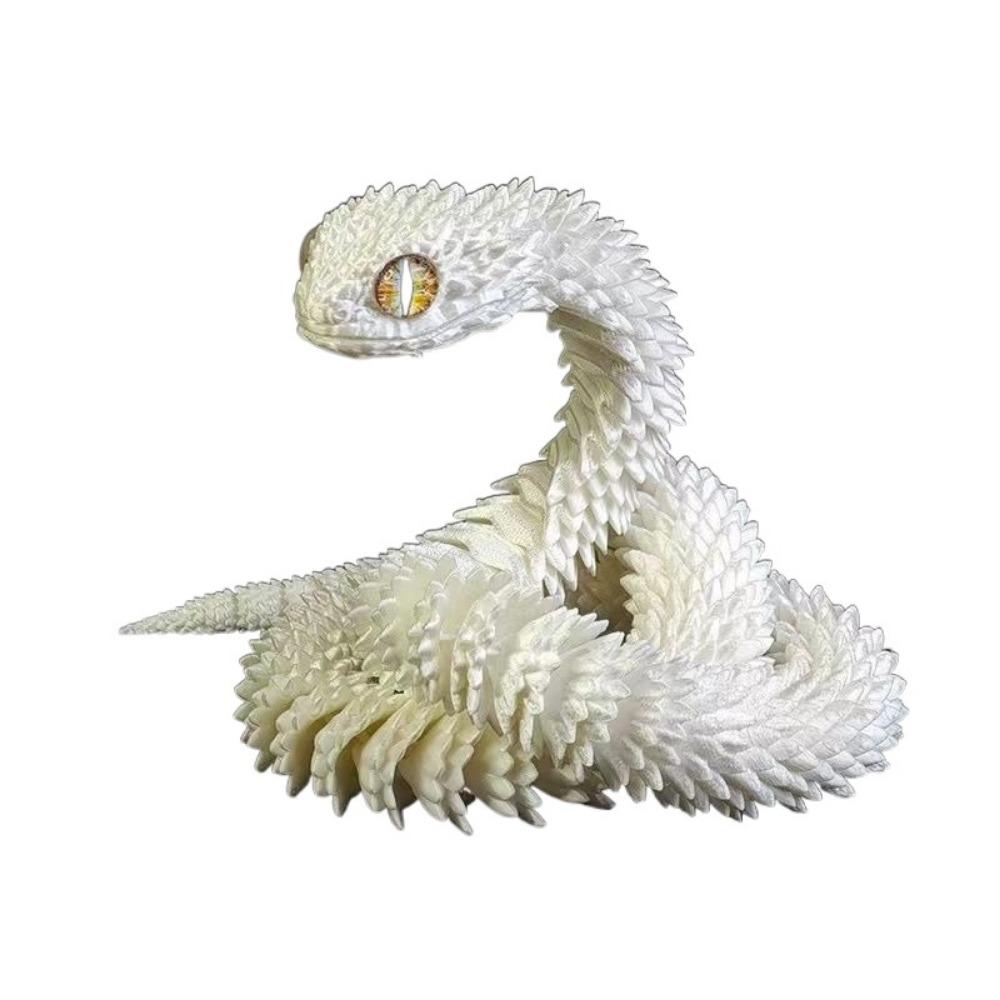 Realistic 3D Printed Snake 30/45cm 3D Printing Model Exquisite Animal Simulation Model Home Decor