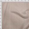 oneOone Georgette Viscose Brown Fabric Dot Quilting Supplies Print Sewing Fabric By The Yard 42 Inch