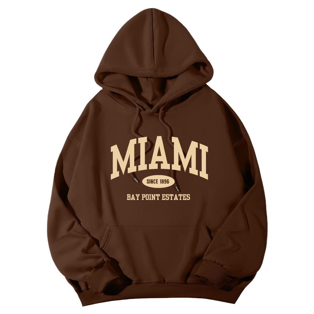 New casual sports sweater fleece hooded sports sweater men's and women's autumn and winter sports fashion