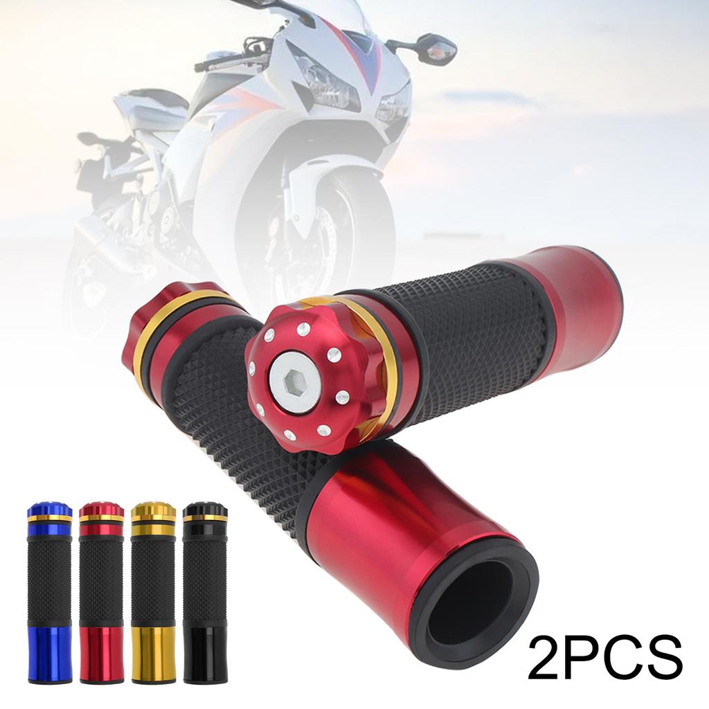 7/8 Inch 22 Mm Motorcycle Handlebar Grip Handle Bar Motorbike Hand Grips CNC for Motorcycle Motorbike Scooter Chopper Cafe Racer