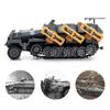 1/72 Вторая мировая война Немецкая армия Sd.kfz.251 Полугусеничная машина Военная модель Сборка Танк Грузовик Пушка Машина 4D Пазл Пластиковая модель Игрушки