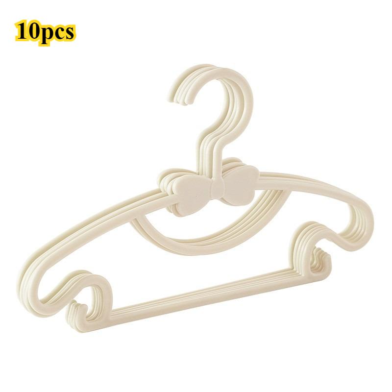 10pcs Baby Hangers Plastic Kids Clothes Storage Hanger for Nursery Children Hangers Toddler Infant Portable Coats Home Rack