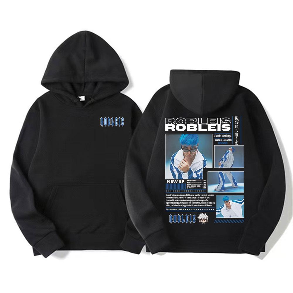 Rapper Robleis Album Tour 2025 Merch Hoodie Men's Clothing Fashion Aesthetic Sweatshirt Male Casual Comfort High Quality Hoodies