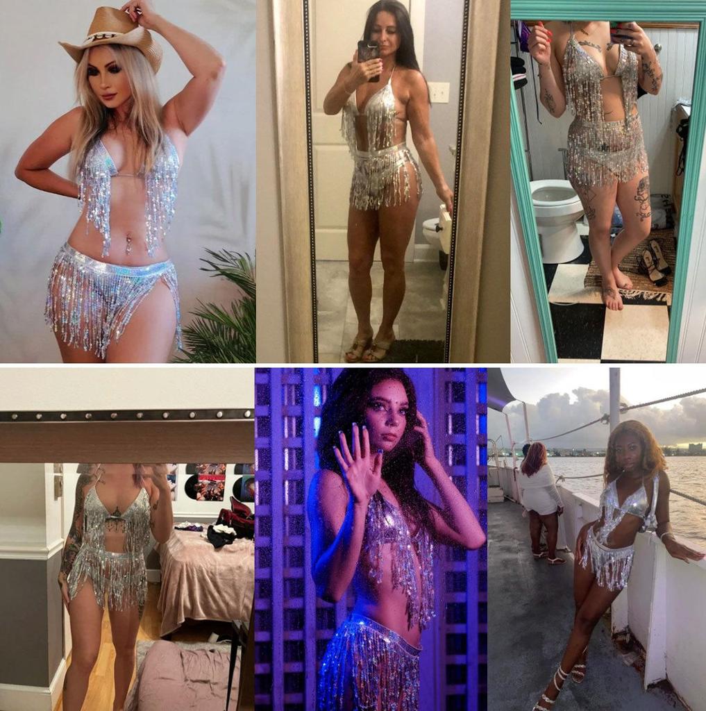 Женский сексуальный треугольный раздельный бикини-костюм, комплект, завязывающийся сбоку, стринги, купальник, висячая шея, эластичная кисточка, бикини