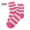 Mid Tube Sleep Socks 1 Pair Women Fuzzy for Valentine's Day, Warm Fluffy Coral Fleece Winter Slipper Socks, Fall Thick Sleeping Gift Holiday Soft