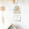 Fun-kg64 Cartoon Rainbow Bear Switch Paste Children's Bedroom Home Beautification Wall Stickers Self-adhesive