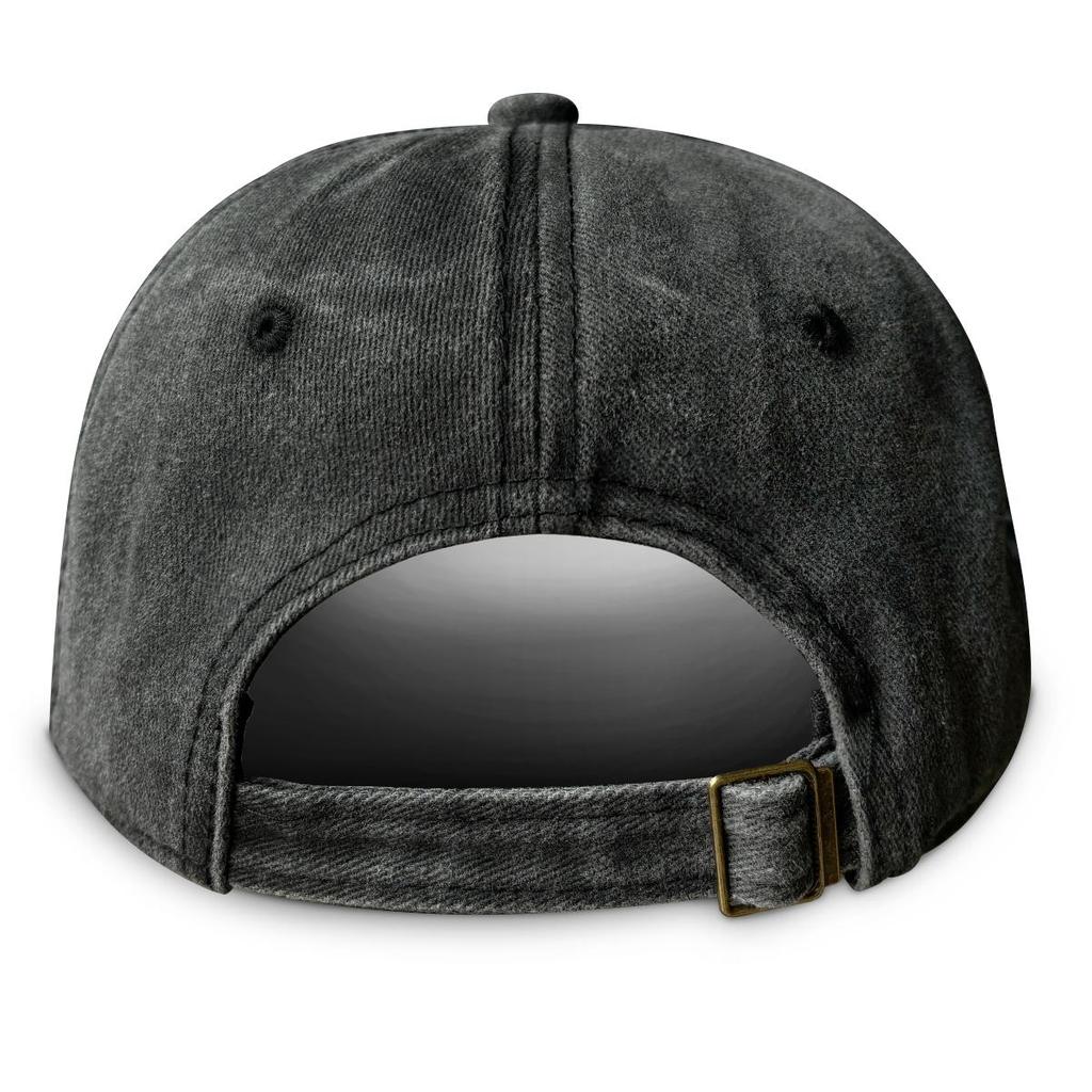 White Daisy Print Adjustable Sun Hat, Flower Sports Hat Cotton Inelastic Sun Protective Cozy Snapback Baseball Cap