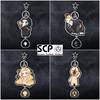 Акриловый брелок с логотипом Фонда SCP, подвеска на сумку, аксессуары в стиле чумного доктора, унисекс, стильный дизайн