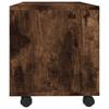 Vidaxl Szafka Pod Tv, Na Kółkach, Przydymiony Dąb, 90X35X35 Cm