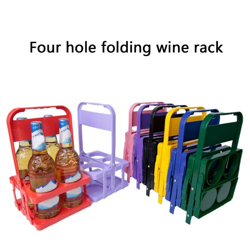 Convenient Portable 4 Bottle Drink Carriers Quick Fold Design Beverage Holder Perfect For BBQs And Picnics