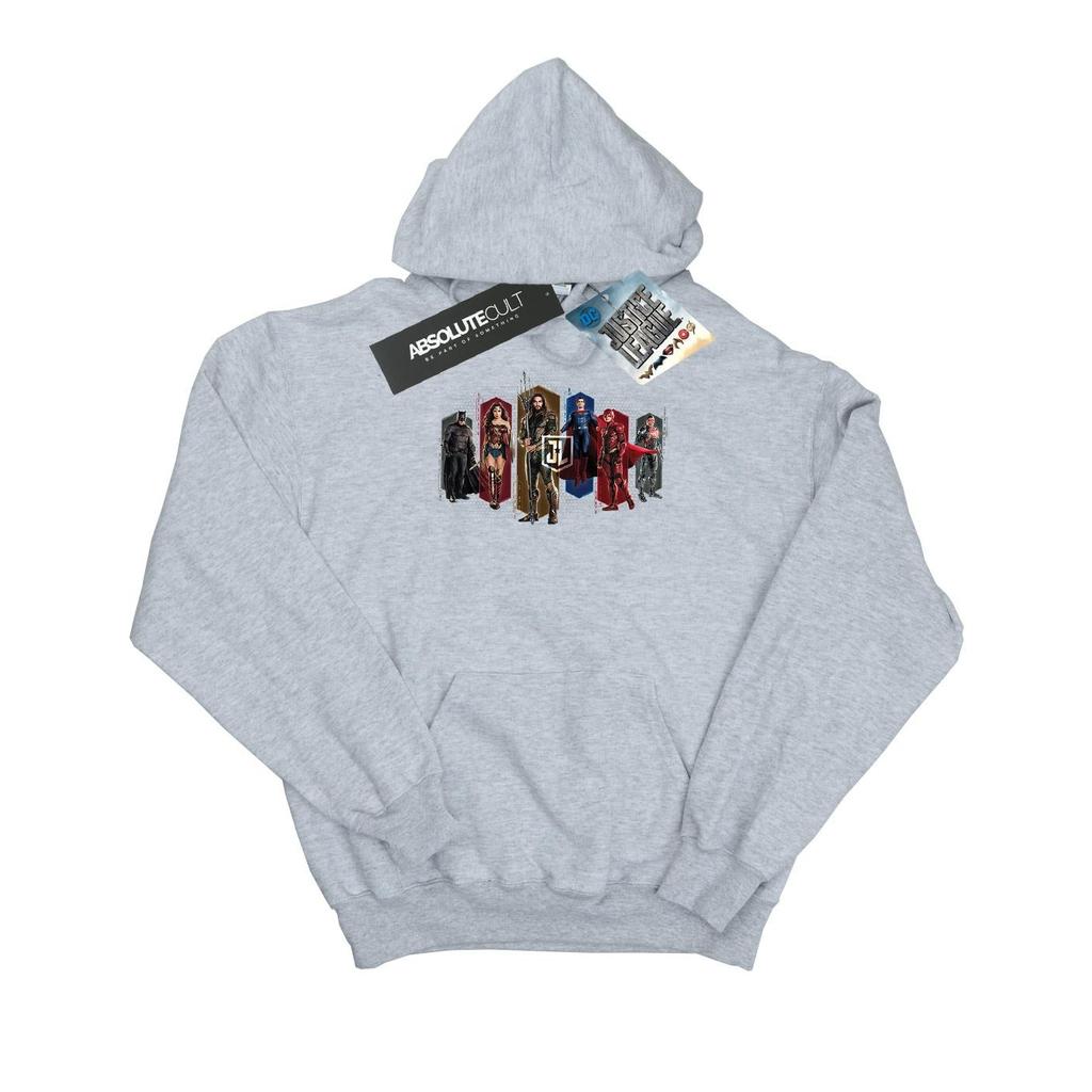 DC Comics Женская/женская толстовка с капюшоном «Лига справедливости» из фильма «Команда шестиугольников»