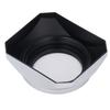 Lens Hood Silver Retro Square Lens Hood Shade for 40.5MM Digital Camera Mirrorless Camera Lens