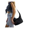 New Waterproof Black Fabric 4 Compartment Shoulder And Crossbody Bag