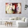 Canvas print Abstract Woman Hat Birds