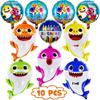 Baby Shark Party Supplies Include Helium Baby Shark Balloons and Round Balloons