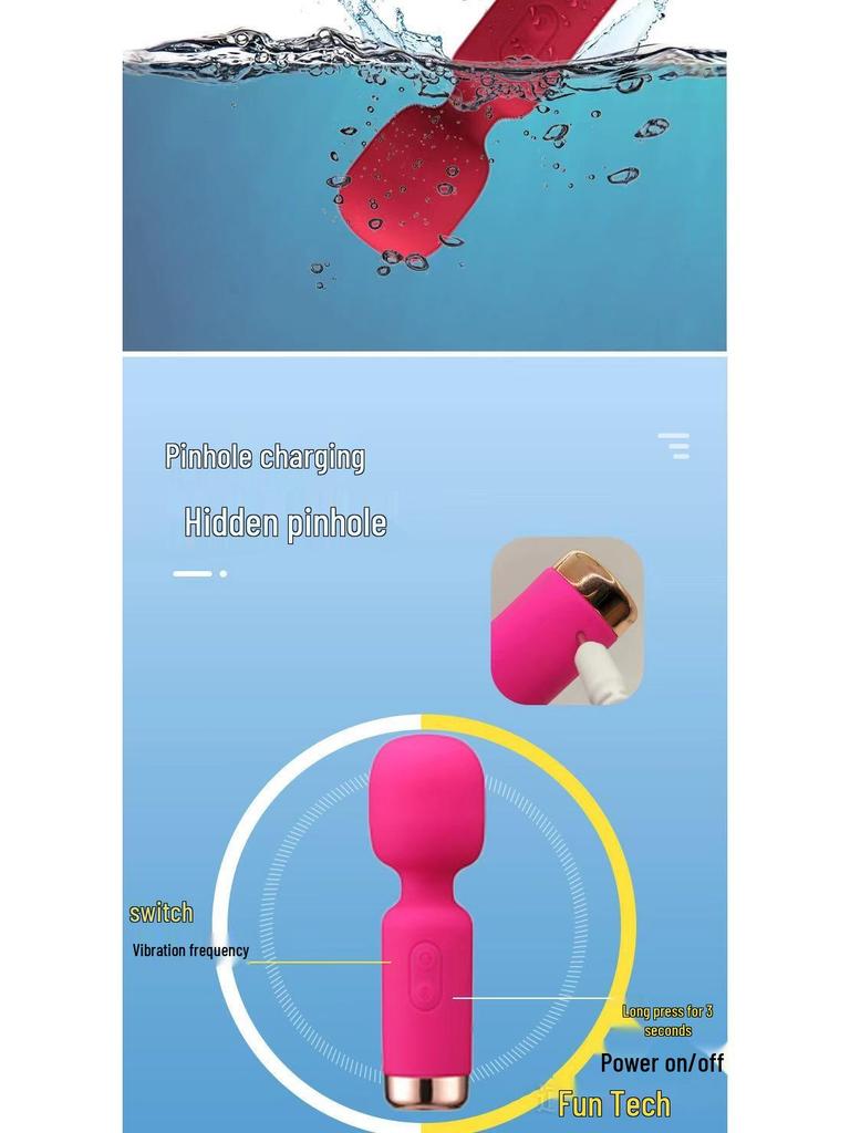 Водонепроницаемый силиконовый мини-вибратор для женщин